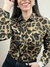 Camisa Social Feminina em Crepe Animal Print - comprar online