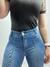 Imagem do Calça Jeans Feminina Skinny Recorte