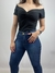 Calça Jeans Feminina Skinny Botões na Barra na internet