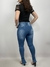 Imagem do Calça Jeans Feminina Skinny Recorte