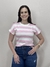 Blusa Feminina de Malha Manga Japonesa Listrada - comprar online