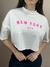 Cropped Camiseta em Algodão New York na internet