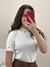 Blusa Feminina em Modal com Botões na Manga - Boutique Qbonita Pina