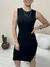 Vestido Feminino Midi Com Fenda Canelado Premium - loja online