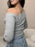 Blusa Feminina Decote Assimétrico Canelada - comprar online