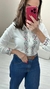 Camisa Feminina em Linho Bordado Frontal K7804 na internet