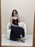 Vestido Feminino Midi Recorte Busto Alça Fina em Crepe na internet
