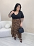 Saia Feminina Transpassada com Amarração Plus Size na internet