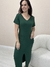 Vestido Feminino Midi em Malha com Fenda Frontal e Bolso - comprar online