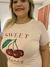 T-shirt Feminina em Malha Cereja Plus Size - loja online