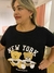 T-shirt Feminina em Malha Urso New York Plus Size na internet