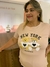 T-shirt Feminina em Malha Urso New York Plus Size - Boutique Qbonita Pina