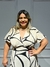 Vestido Feminino Curto Decote Transpassado Plus Size na internet