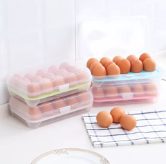 Organizador de huevos con tapa - tienda online