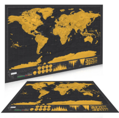 Mapa deluxe para raspar