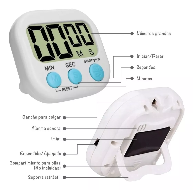 Timer temporizador digital de cocina