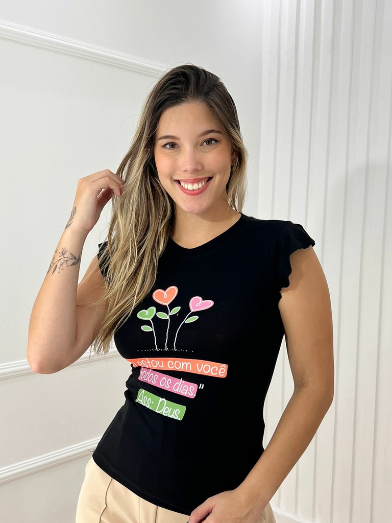 T-Shirt Juvenil Minnie Laço - Comprar em Atual Malhas
