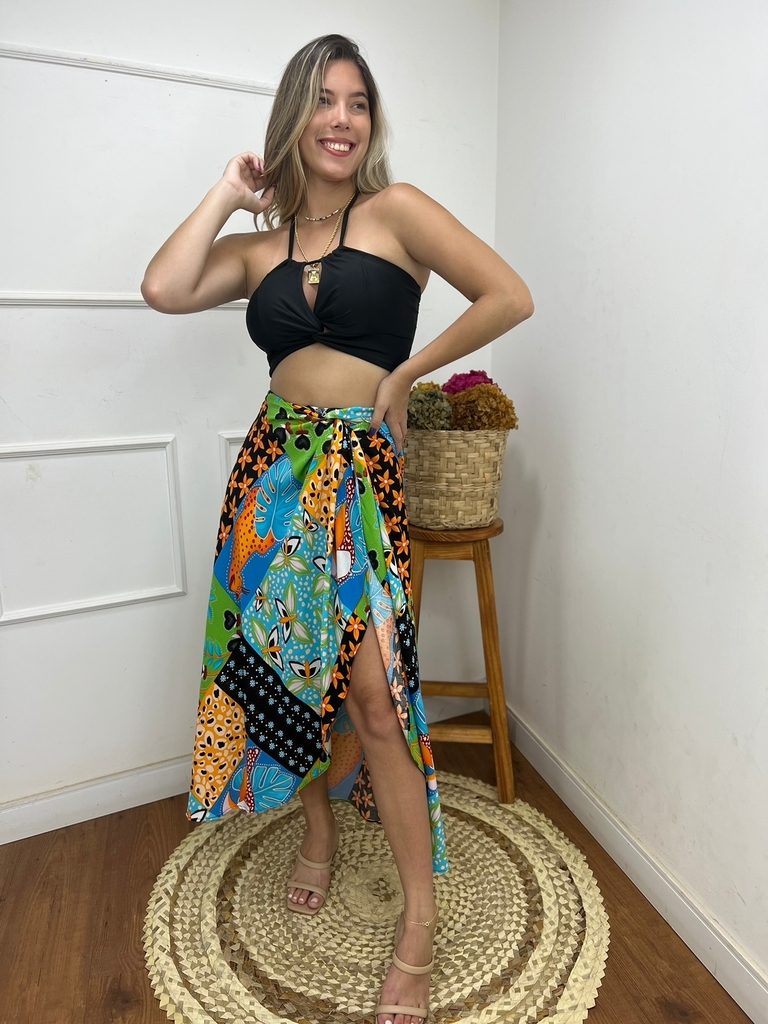 Calça sales saia envelope