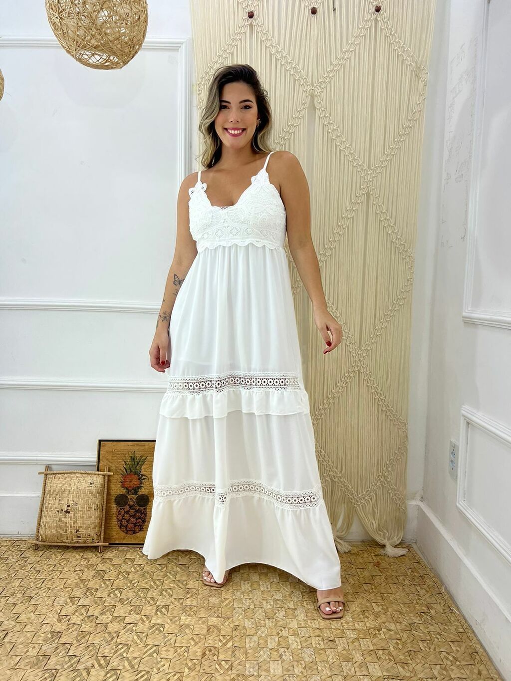 Fazer vestido longo de renda 2025