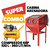 Combo Cabina Arenadora + Compresor 4hp Monofásico 100 Litros
