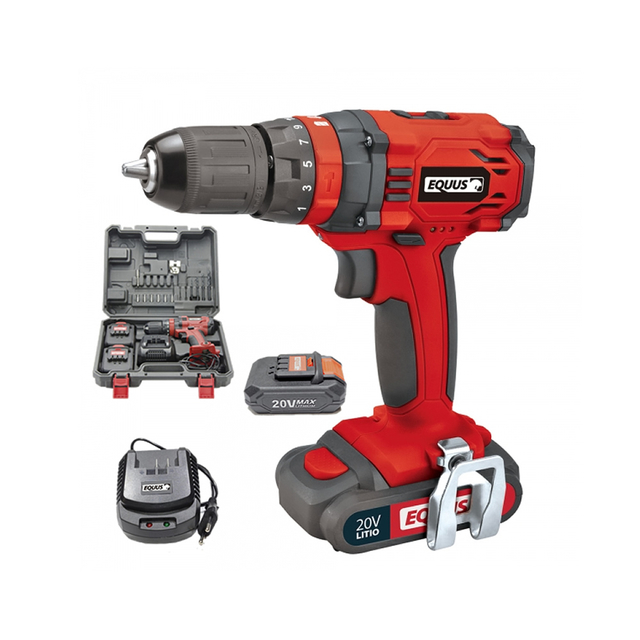 Combo Taladro 20v Equus Set Ryobi 100 Piezas Puntas y Mechas
