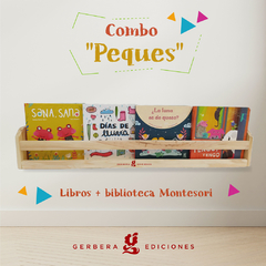 Combo "PEQUES" 1: 3 libros Cartoné + Biblio Montessori - comprar online