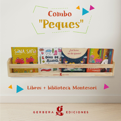 Combo "PEQUES" 2: 5 libros cartoné + biblio Montessori - comprar online