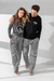 Pijama Masculino Alfredo Modal e Tricoline Xadrez Black 1024 - 21030 - loja online