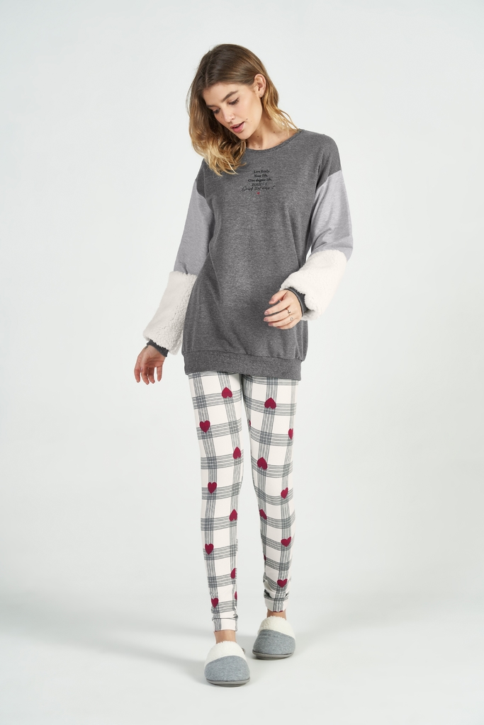 Pijama moletom feminino sales