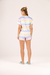 Pijama Feminino Curto Listras Color Comfy Cor com Amor 17996 - loja online