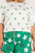 Pijama Feminino Curto Algodão Green Stars Plus Size Cor com Amor 18110 - comprar online