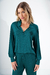 Pijama Feminino Longo Modal com Gola Pine Green Mixte 17836 - comprar online