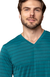 Pijama Masculino Curto Microfibra Listrado Verde Mediterrâneo Inspirate 21204 - comprar online