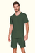 Pijama Masculino Curto Verde Well Being Lua Luá 21374