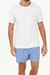 Pijama Masculino Shorts Tricoline Xadrez Branco e Marinho Cor com Amor 21091 - comprar online