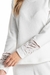 Pijama Feminino Longo Giordana Off White Fleece Daniela Tombini 17369 - comprar online