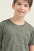 Pijama Infantil Menino Curto Blend Verde Cor com Amor 30722 - comprar online