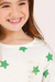Pijama Menina Curto Algodão Green Stars Cor com Amor 30816 - comprar online