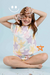 Pijama Menina Curto Estrelas Color Comfy Cor com Amor 30803 - comprar online