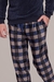 Pijama Masculino Longo Fleece Xadrez Do It Lua Luá 21161 na internet