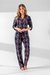 Pijama Cardigan Isabel Tricoline Xadrez Escócia Mixte 9930 - 16770