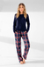 Pijama Isabel Modal e Tricoline Xadrez Escócia Mixte 9931 - 16769 - comprar online