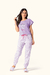 Pijama Manga Curta e Calça Comprida Afeição Lua Encantada 17043