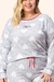 Pijama Longo Cumplicidade Coração Lua Encantada 16708 - comprar online