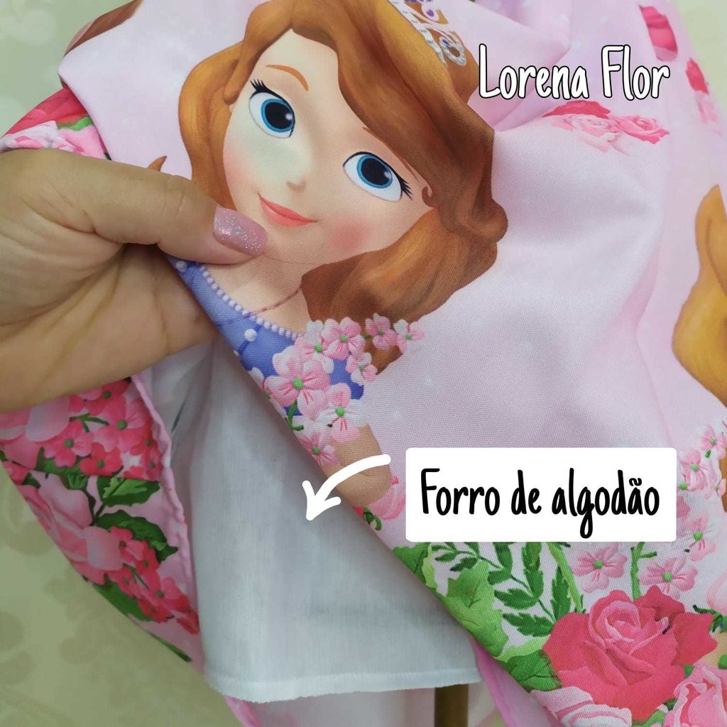 Disney princesa sofia meninas verão algodão vestido princesa