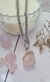 Collar Cuarzo Rosa en bruto