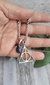 Collar sodalita con dije “reliquias de la muerte Harry Potter”