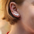 Brinco Ouro 18k Ear cuff com Pérola Natural em Degradê