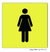 Placa Visual Feminino 20x20cm - PS (Poliestireno) - loja online
