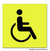 Placa Visual Cadeirante 20x20cm - PS (Poliestireno) - comprar online